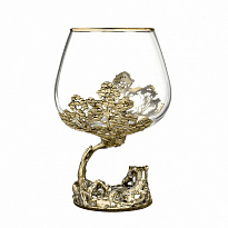 Коньячный бокал «Львица со львятами»