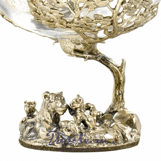 Коньячный бокал «Львица со львятами»