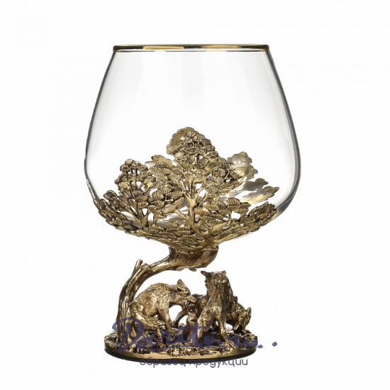 Коньячный бокал «Волки»