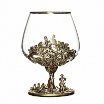Коньячный бокал «Охота на глухаря»