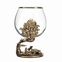 Коньячный бокал «Охота на кабана»