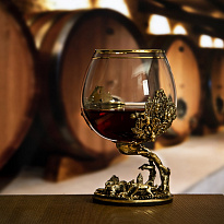 Коньячный бокал «Охота на кабана»