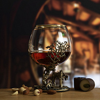 Коньячный бокал «Охота на лося»