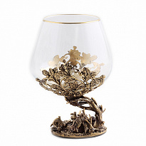 Коньячный бокал «Охота на тетерева»