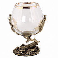 Коньячный бокал «Рыбалка. Осетр»