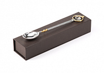 Чайная ложка из серебра 925 пробы «Петух»