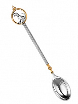 Чайная ложка из серебра 925 пробы «Собака»