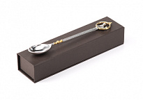 Чайная ложка из серебра 925 пробы «Собака»