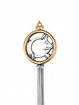 Чайная ложка из серебра 925 пробы «Свинья»