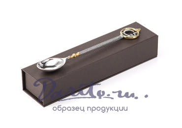 Чайная ложка из серебра 925 пробы «Свинья»