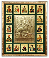Панно подарочное «Святые воины»