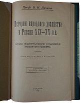 Пичета В.И. История народного хозяйства в России XIX-XX в.в. (Антикварная книга 1922г.)
