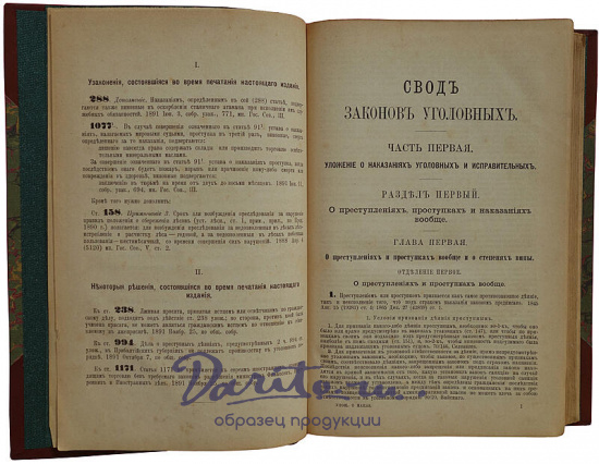 Таганцев Н.С. Уложение о наказаниях уголовных и исправительных 1885 года (Антикварная книга 1892г.)