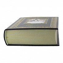 Книга в подарок. Юмористические рассказы А.Т. Аверченко в кожаном переплете с тиснением и фотопечатью