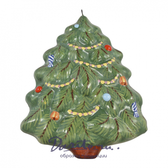 Набор с кожаной книгой и 4-мя новогодними игрушками. Пока часы двенадцать бьют в подарочной коробке с ложементом и замочком