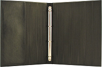 Папка для файлов с кольцевым механизмом с карманом и блинтовым тиснением