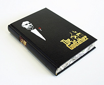 Подарочная книга Марио Пьюзо Крестный отец в цельнокожаных переплете