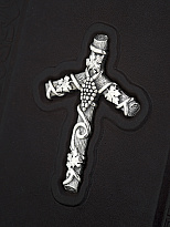 Библия грузинская в кожаном переплете, серебряном окладе.