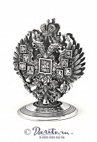 Серебряная подставка для визиток «Империя»