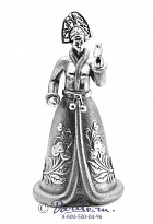 Серебряный колокольчик «Снегурочка»