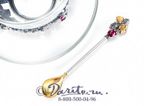 Чашка с блюдцем и ложкой «Земляника»