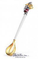 Серебряная ложка «Земляника»