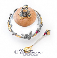 Сахарница с ложкой «Земляника»