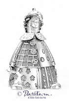 Серебряный колокольчик «Клоун»