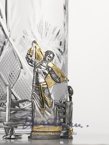 Подстаканник со стаканом «Подсолнухи»