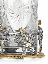 Подстаканник со стаканом  «Скоморохи»