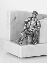 Салфетница мраморная «Подледный лов»