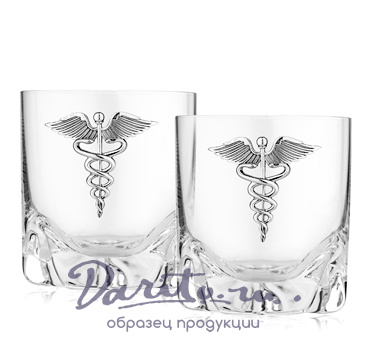 Подарочный набор из 2-х стаканов «Кадуцей»