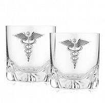 Подарочный набор из 2-х стаканов «Кадуцей»