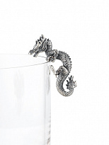 Сувенир из серебра 925 пробы «Собутыльник Дракон»