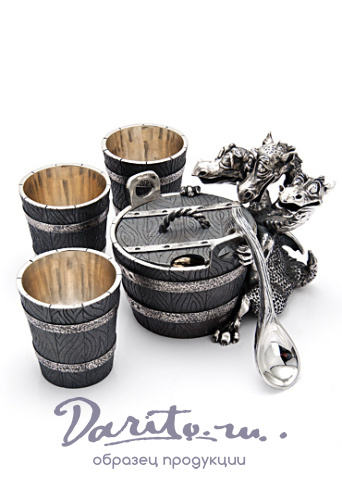 Икорница с рюмками «Змей Горыныч»