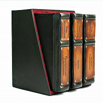 Собрание сочинений Ф.М. Достоевского в 3 томах в кожаном переплете с футляром