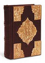 Святое Евангелие с литьем, покрытым золотом