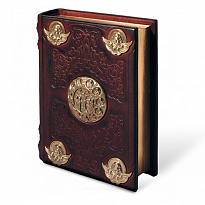 Православный молитвослов с литьем в кожаном переплете.