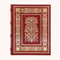 Фотоальбом Орнамент в переплете эко/кожа с золотым тиснением