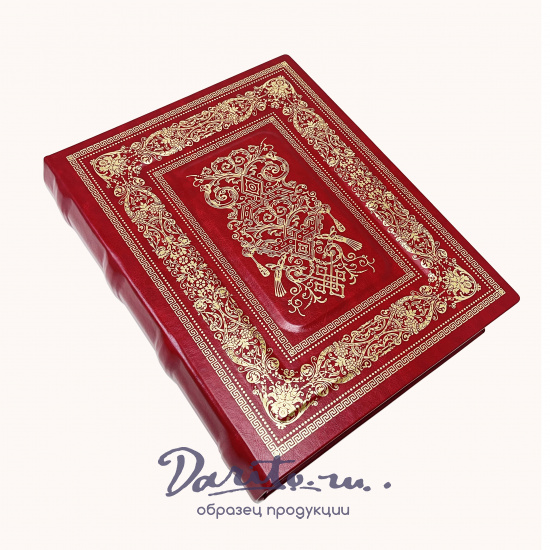 Фотоальбом Орнамент в переплете эко/кожа с золотым тиснением