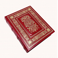 Фотоальбом Орнамент в переплете эко/кожа с золотым тиснением