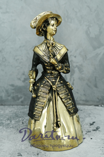 Колокольчик из бронзы «Амазонка»