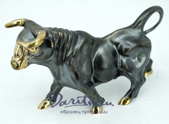 Скульптура из бронзы «Бык»