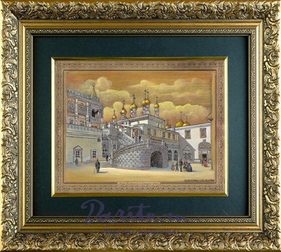 Гравюра на металле «Боярская площадка. Москва»