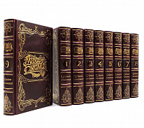 Собрание сочинений Михаила Булгакова в 9-ти томах в кожаном переплете с тиснением золотой фольгой 