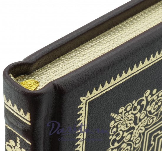 Подарочная книга. Русские народные сказки. Палех, мстёра, холуй на английском языке в кожаном переплете.