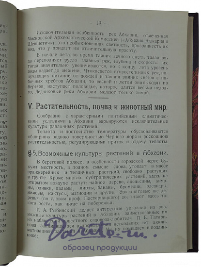 Басария С. Абхазия. В географическом, этнографическом и экономическом отношении (Антикварная книга 1923г.)