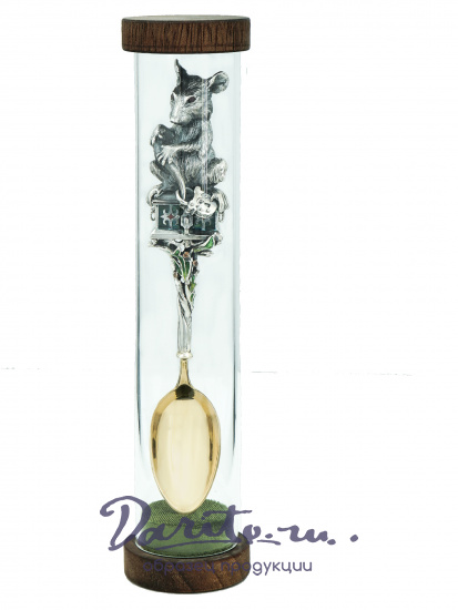 Ложка авторская «Крыска на ларце»