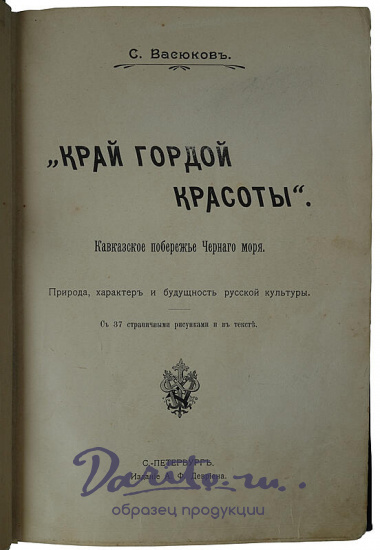 Васюков С. Край гордой красоты. Кавказское побережье Черного моря (Антикварная книга 1903г)