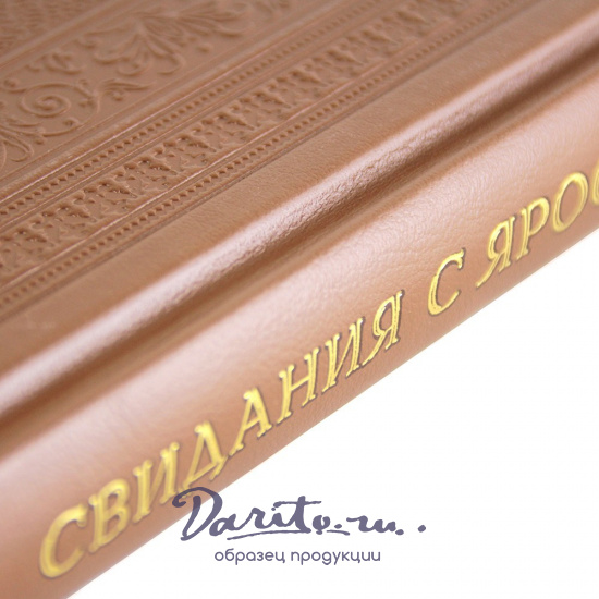 Подарочная книга. Свидания с Ярославлем в кожаном переплете.